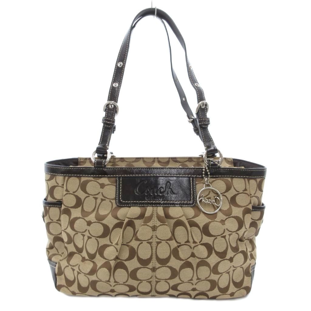 コーチ COACH ハンドバッグ トート キャンバス レザー 革 シグネチャー JS GY18