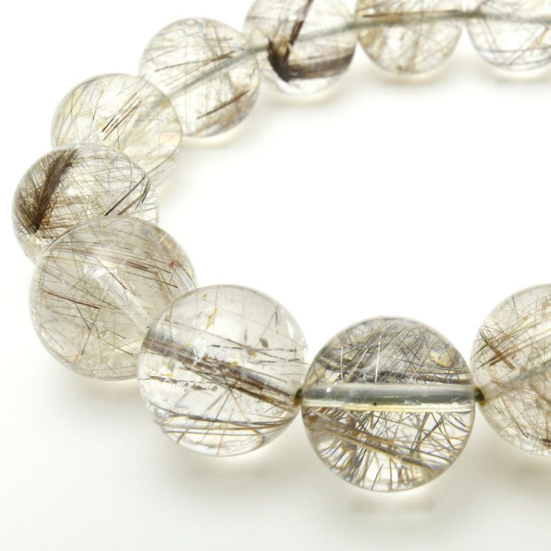 シルバールチルクォーツブレスレット 艶感