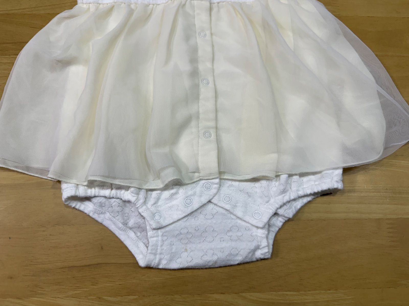 ミキハウスフォーマルロンパース◎スワロフスキー◎極美品◎サイズ80 