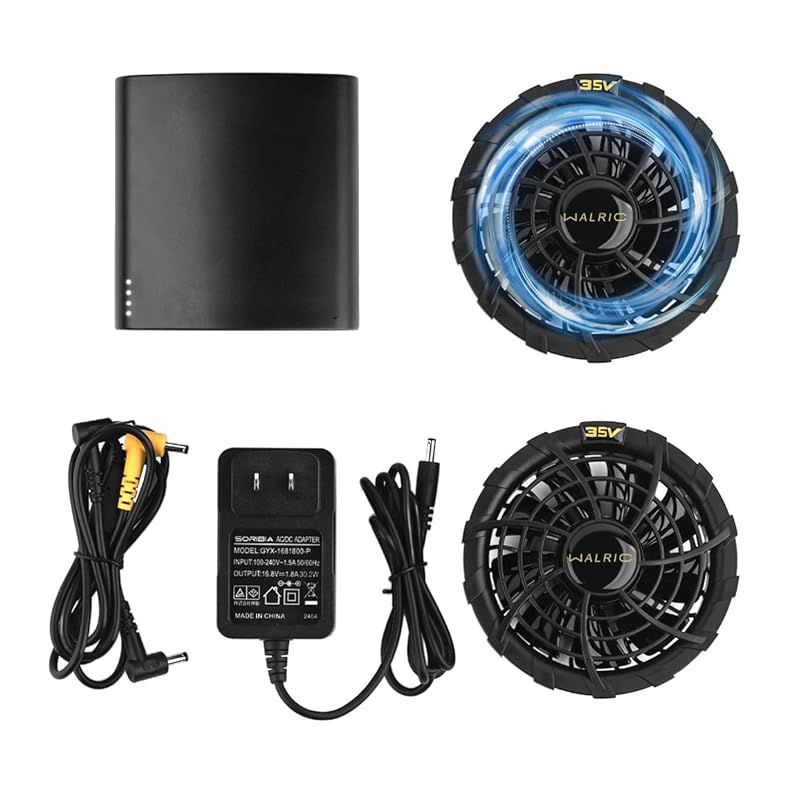 新登場 40V|35V|30V超高出力 ファン付き作業服 ファンバッテリーセット 20000mAh大容量 5段階風量調節 作業服適用直径9cm 熱中症対策 屋外 農業 釣り 現場仕事 男女兼用 父の日 プレゼント 35V 0