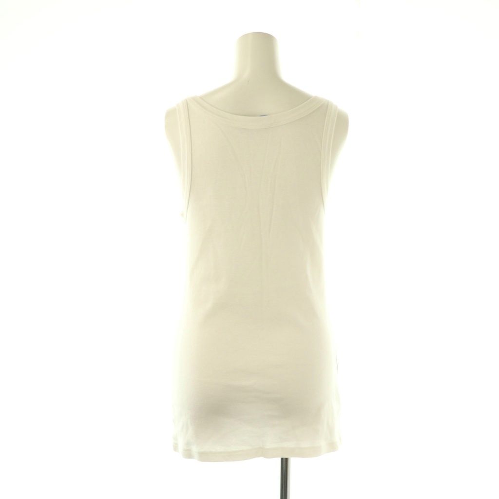 プラダ PRADA 39546X リブニット ジャージー タンクトップ 38 ホワイト |ES OS