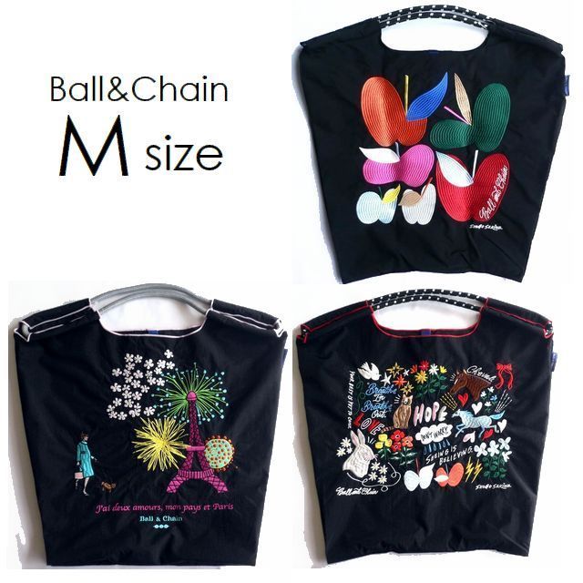 正規品 BALL＆CHAIN ボールアンドチェーン バッグ エコバッグ M