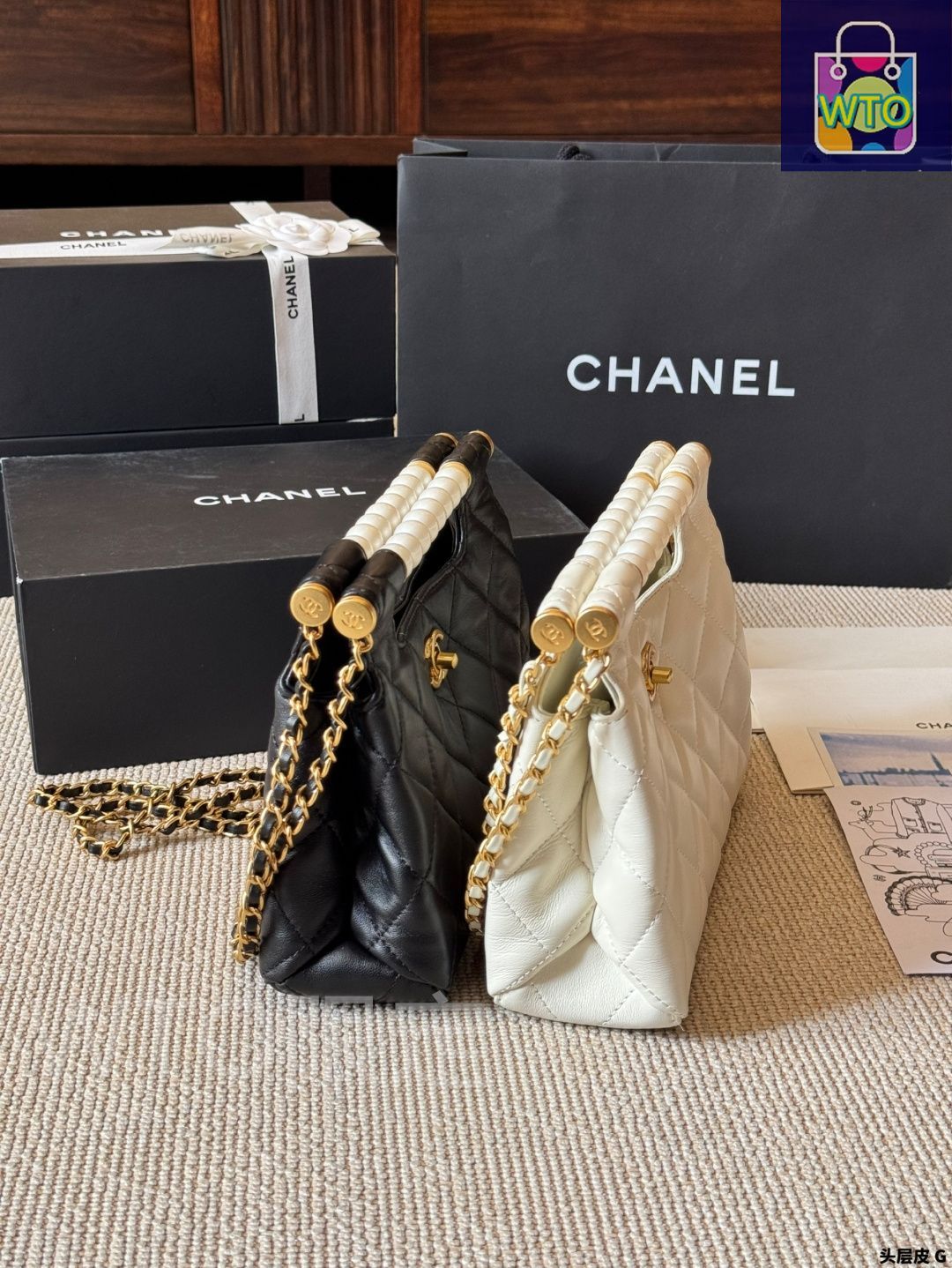 未使用 レア　CHANEL　シャネル パール クラッチバッグ 今日特価】Chanel New Pearl Clutch Bag（シャネル ニュー