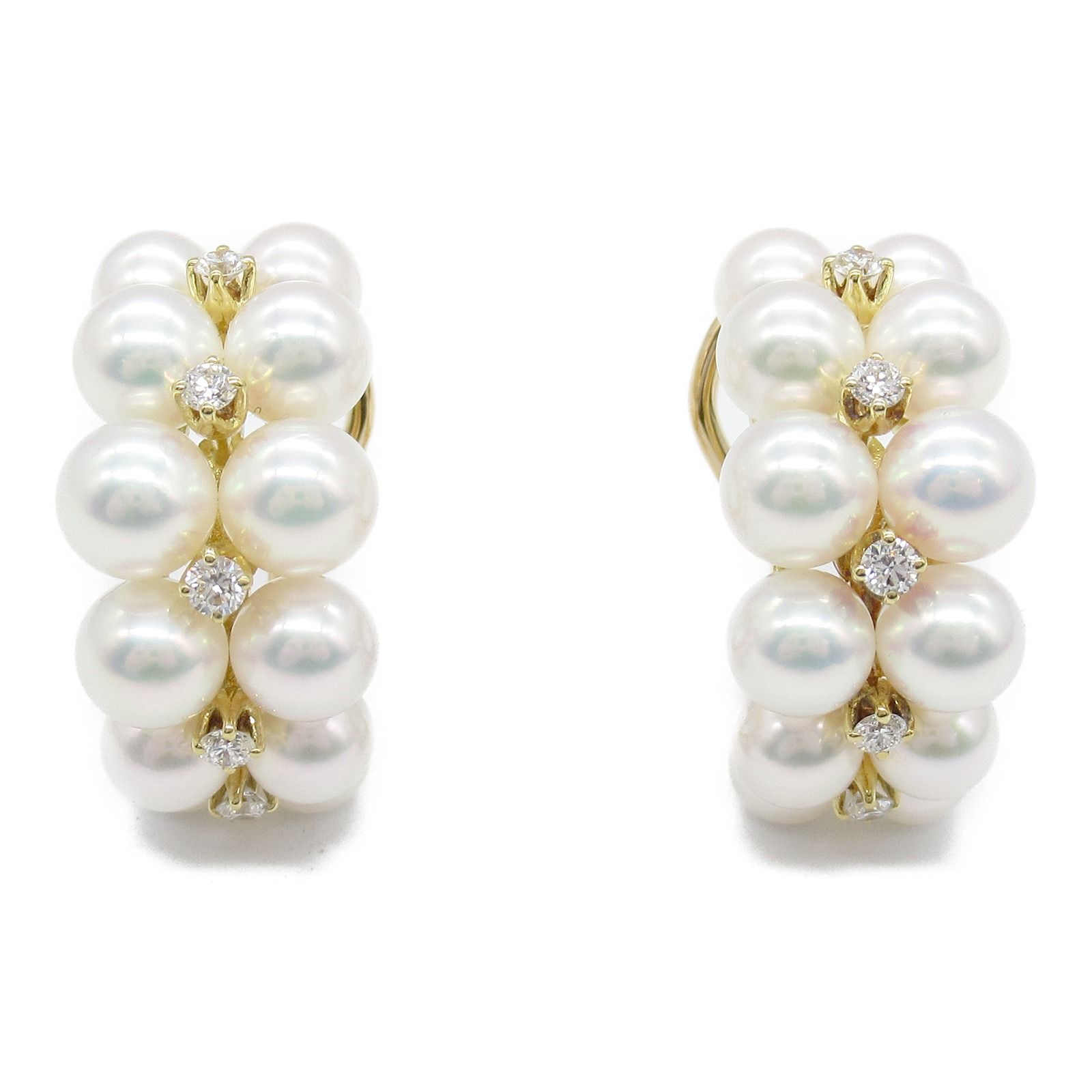 ミキモト MIKIMOTO イヤリング パール イヤリング K18（イエロー