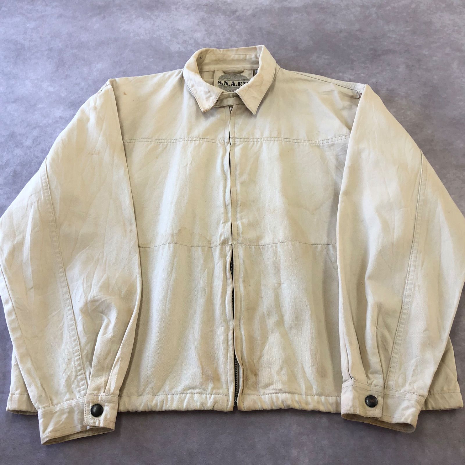 S.N.A.E.U. スイングトップ スウィングトップ アウター ジャケット 古着 USED ヴィンテージ VINTAGE ストリート アメカジ 無地  襟付きブルゾン オーバーサイズ - メルカリ