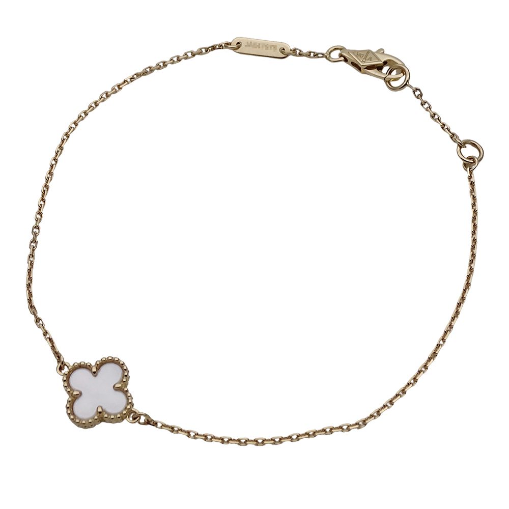 ヴァンクリーフ＆アーペル Van Cleef - Arpels ブレスレット スウィートアルハンブラ レディース ブランド 750YG マザーオブパール イエローゴールド ジュエリー