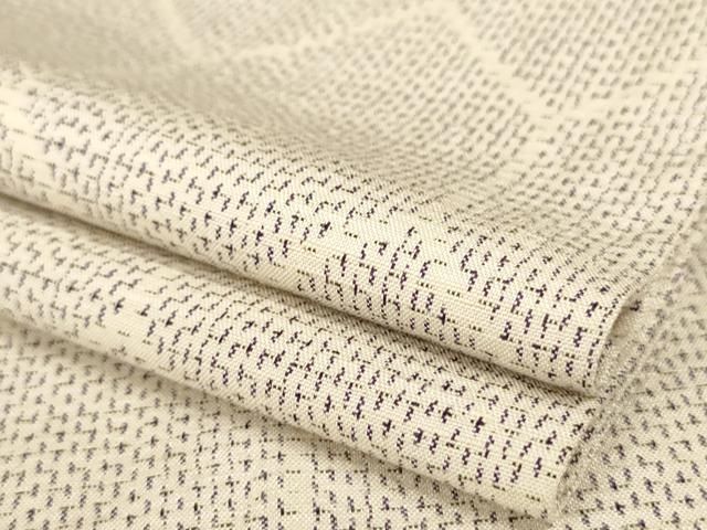 平和屋着物▽上質な紬 単衣 亀甲文様 正絹 逸品 AAAS6941iu