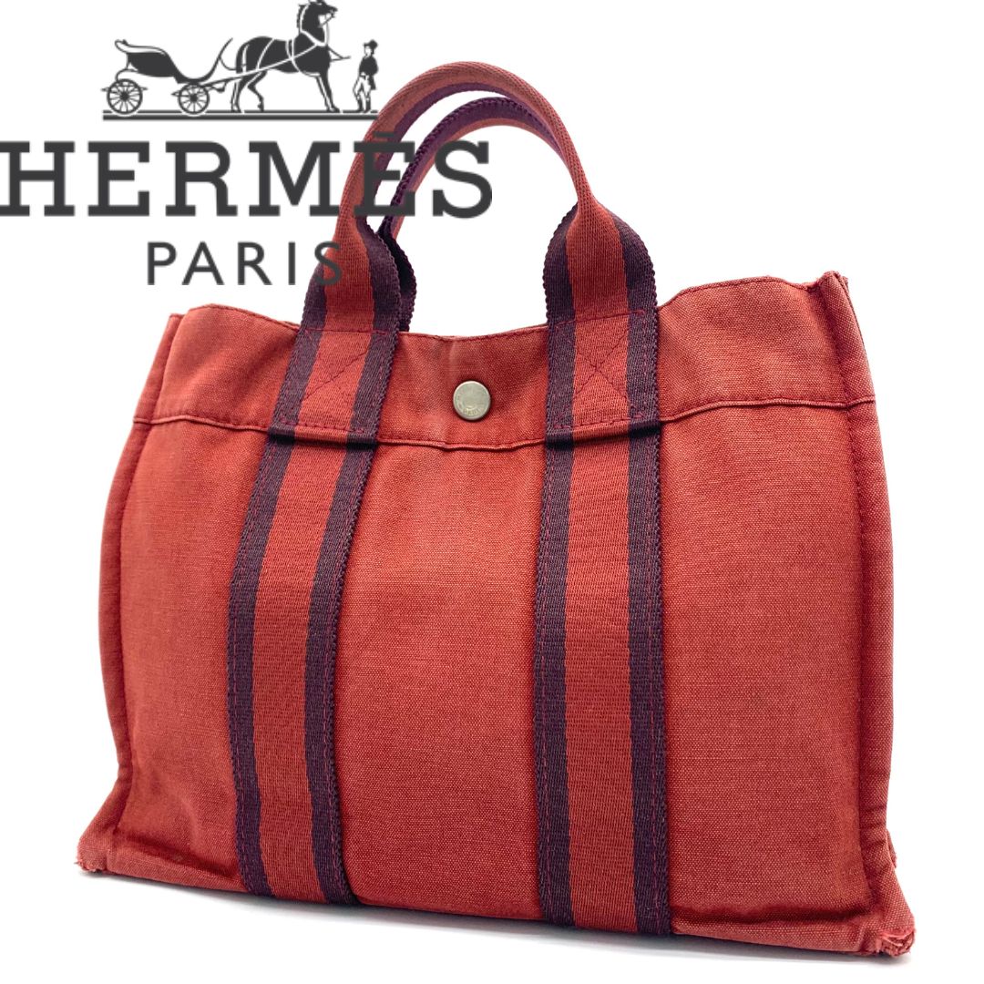 ✨️HERMESエルメスフールトゥ PM 赤 レッドキャンパスA4