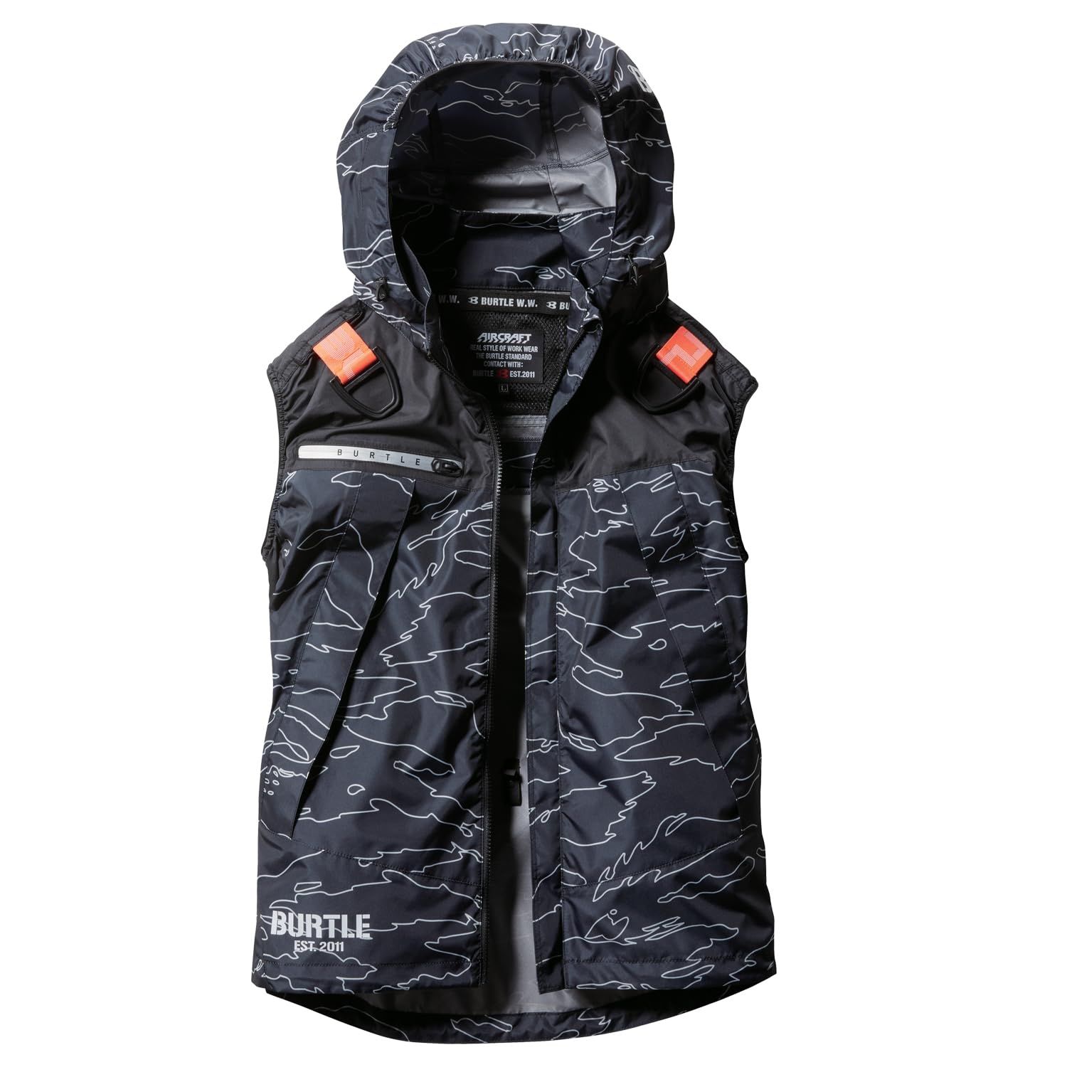 [バートル] フルハーネス対応 エアークラフト フ―ディベスト (ファンなし) AC1194 AIRCRAFT S 58ホワイトカモ 