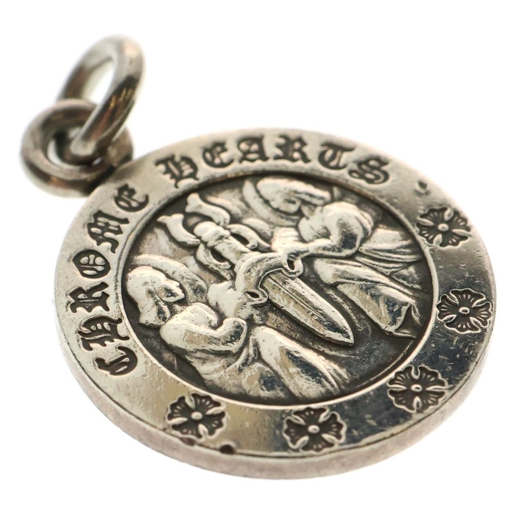  CHROME HEARTS クロムハーツ CHRM ANGL MDL V 2 エンジェルメダルチャーム ペンダントトップ シルバーBCA 229 その他 アクセサリー