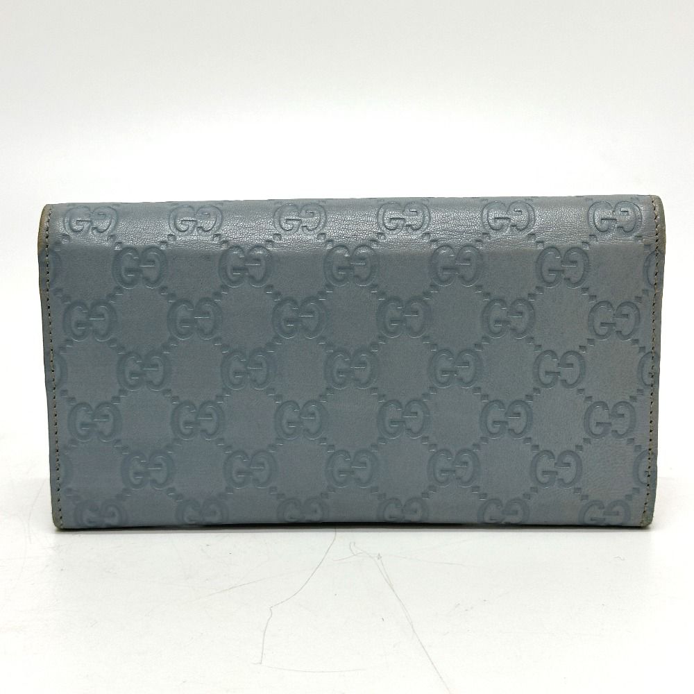GUCCI グッチ 長財布 ロゴ 203573 シマレザー - メルカリ