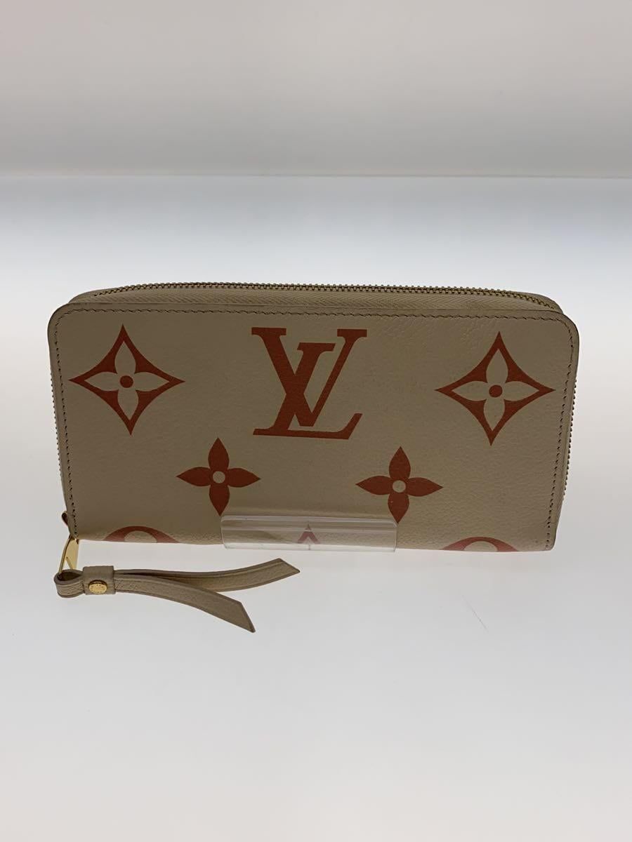 LOUIS VUITTON ジッピー・ウォレット_モノグラム・アンプラント_IVO レザー クリーム 総柄 レディース - メルカリ