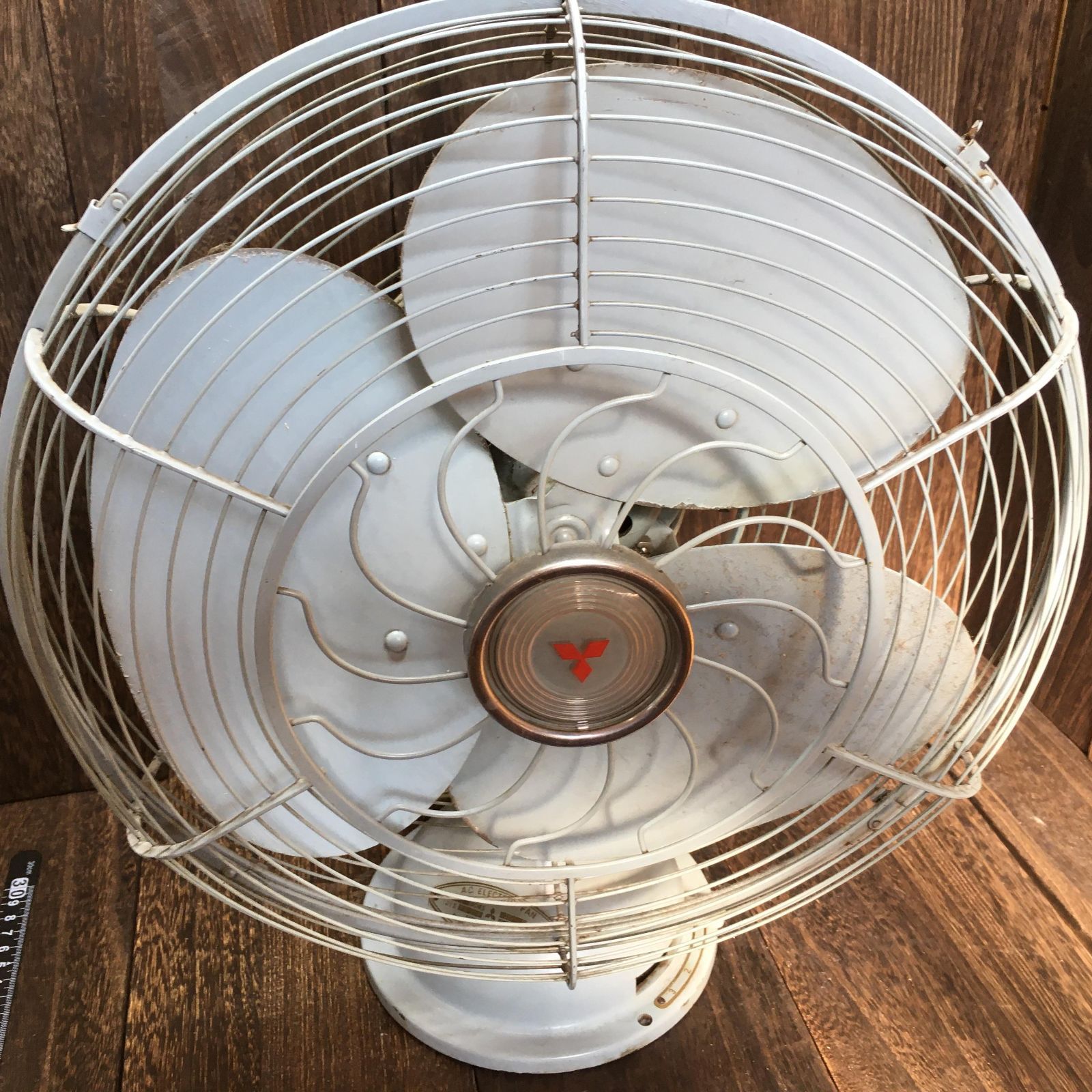 MITSUBISHI 三菱 3枚羽根 鉄製 扇風機 A.C.ELECTRIC FAN JIS 9