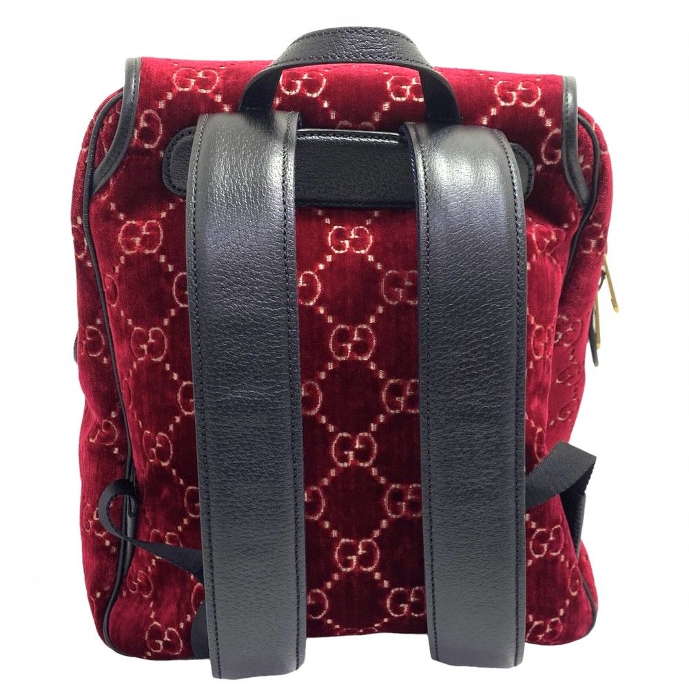 GUCCI GGパターン ベルベットリュック　バックパック　マーモント GUCCI GGマーモントバックパックベルベット リュック