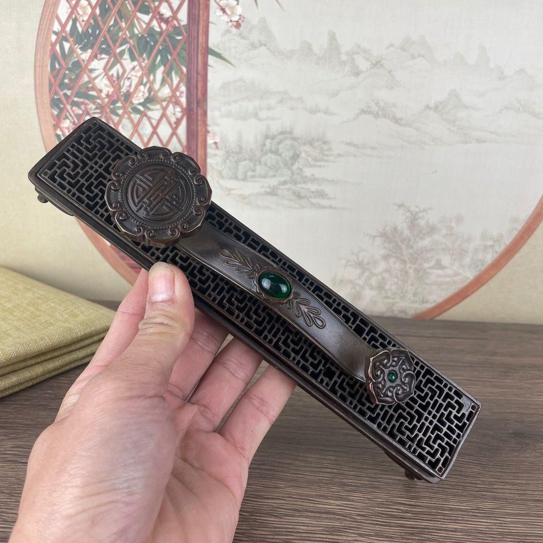 銅細工 糸香炉 如意臥の香盒 香道具 装飾品 工芸品 美術品 置物