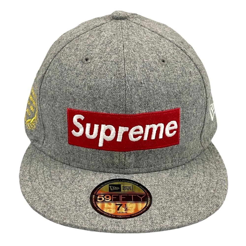 SUPREME グレー キャップ new era SUPREME シュプリーム NEW ERA BOX LOGO キャップ グレー サイズ