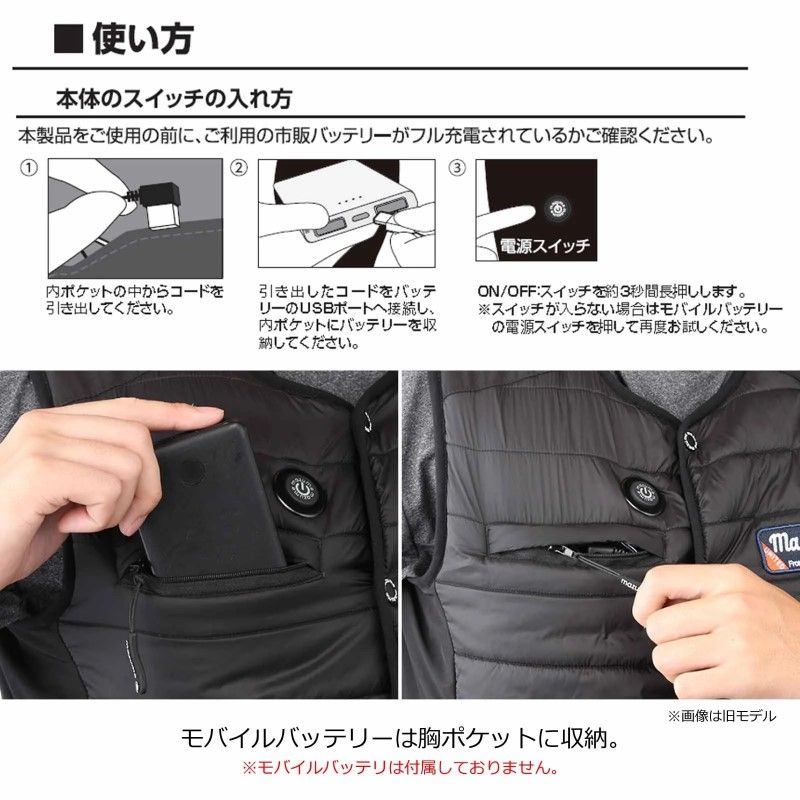 ヒーターベスト