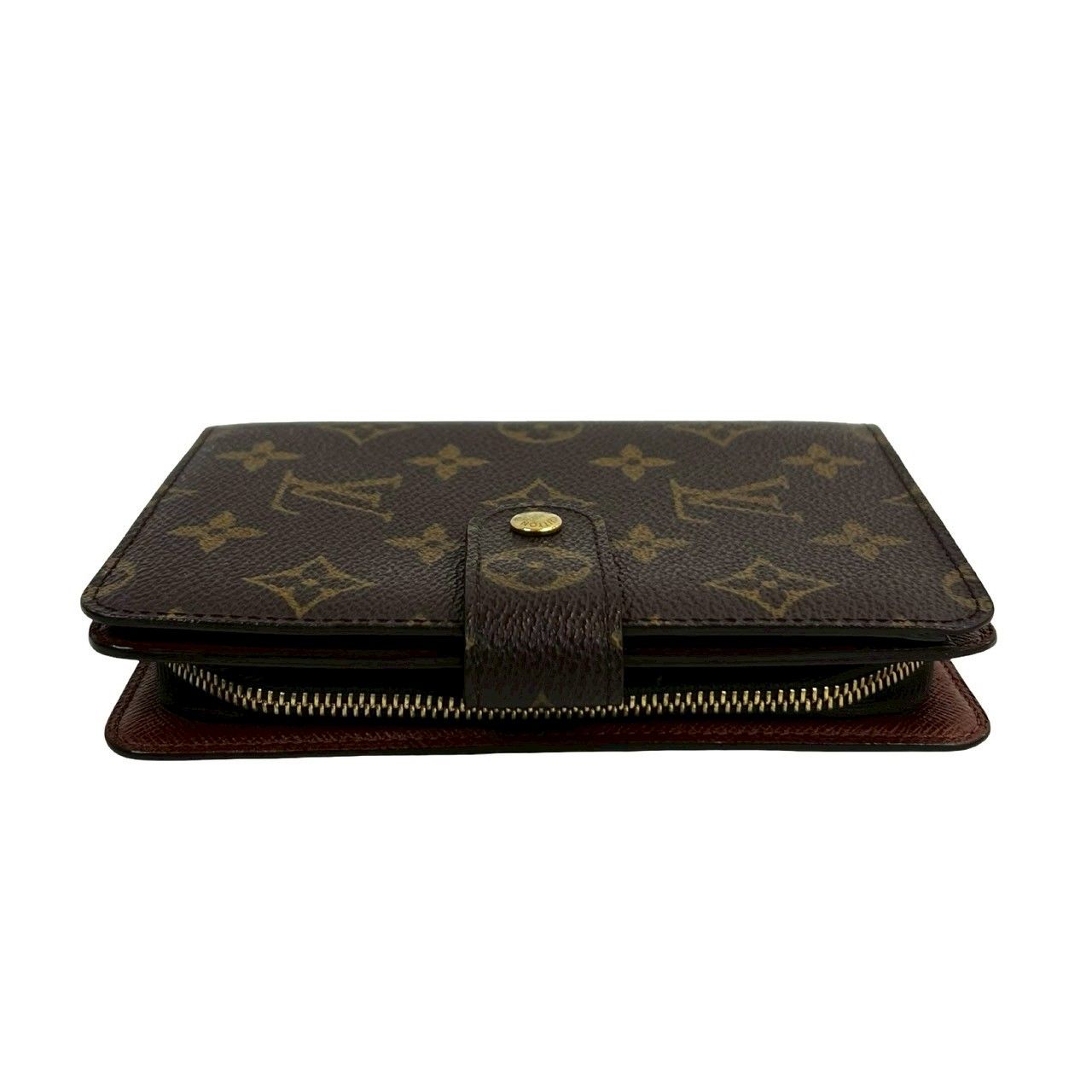 ルイヴィトンポルトパピエジップ二つ折り財布ウォレットモノグラム