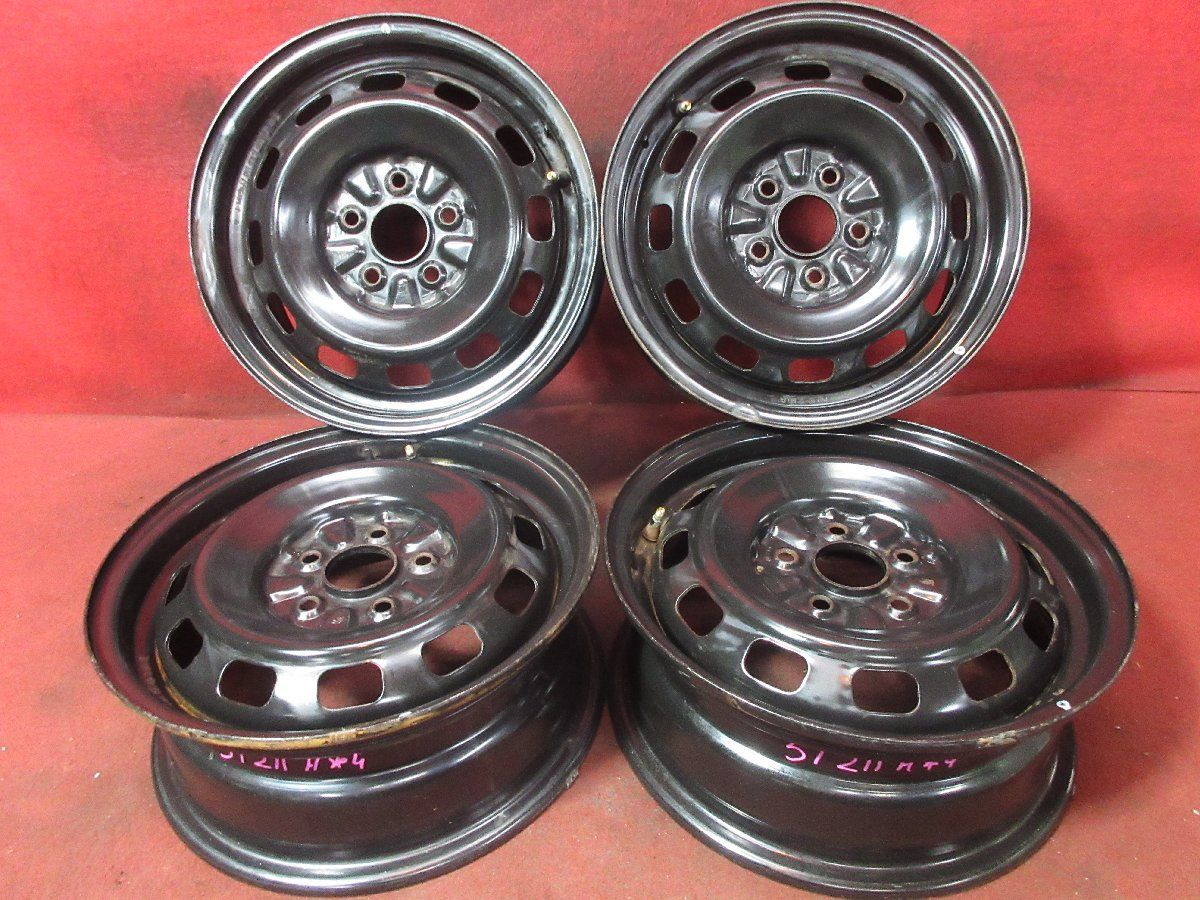 スチール ホイール 4本 トヨタ 14 5 5穴 PCD 100 45 ハブ径 54 カルディナ アリオン プレミオ カリーナ アルデオ等 51211 H L