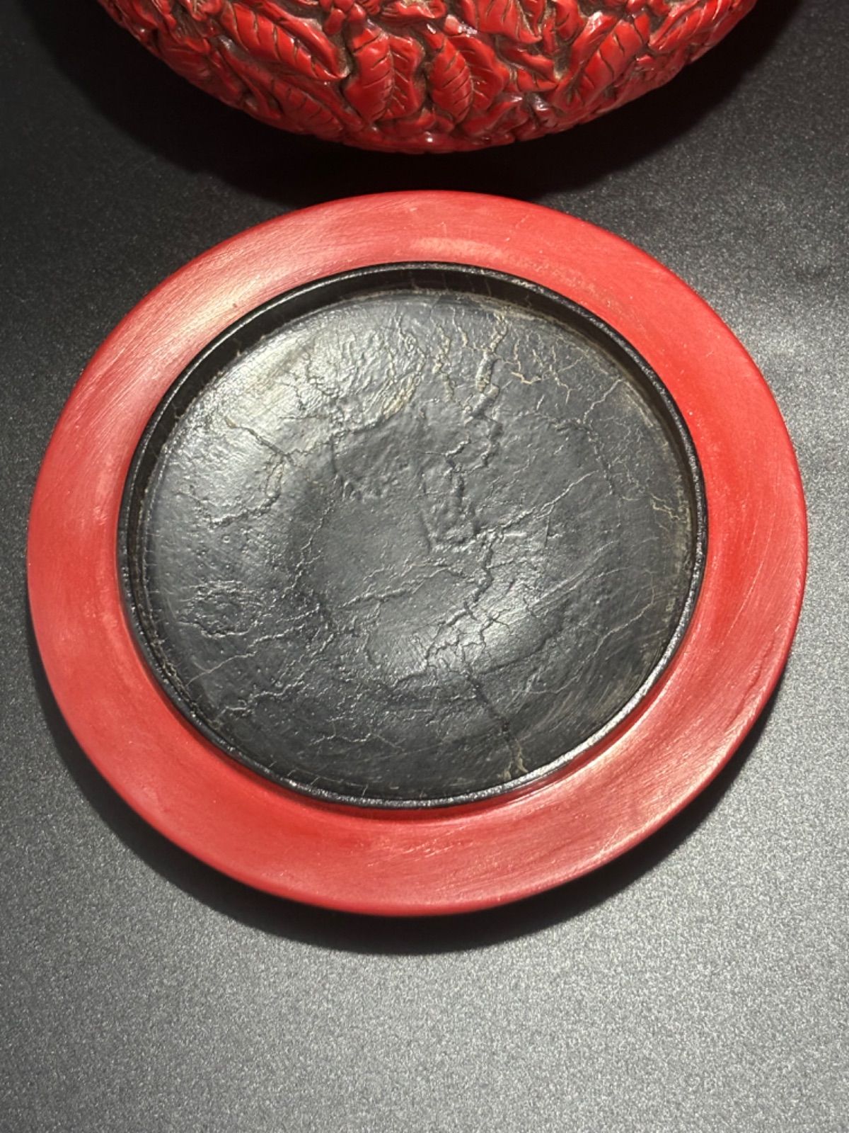 中国美術 香合 ストア 漆器 中国古玩 碁石入れ 漆芸 時代物 茶道具 唐