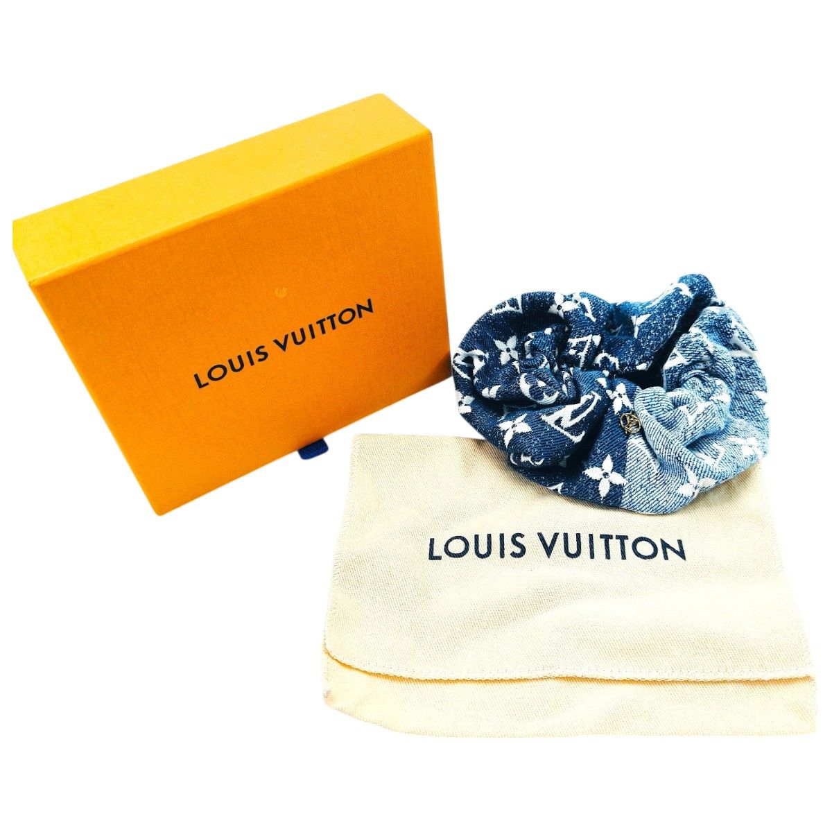 LOUIS VUITTON ルイ・ヴィトン モノグラムデニム シュシュ ヘア