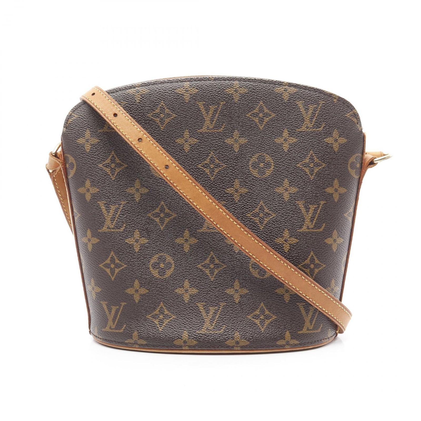 ルイ ヴィトン LOUIS VUITTON ショルダーバッグ ドルーオ モノグラム M51290 PVCコーティングキャンバス レザー ドルーオ レディース Used B