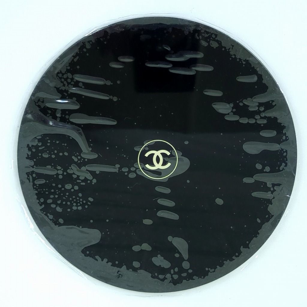 CHANEL シャネル メッシュ ラウンドポーチ ＆ 拡大ミラー