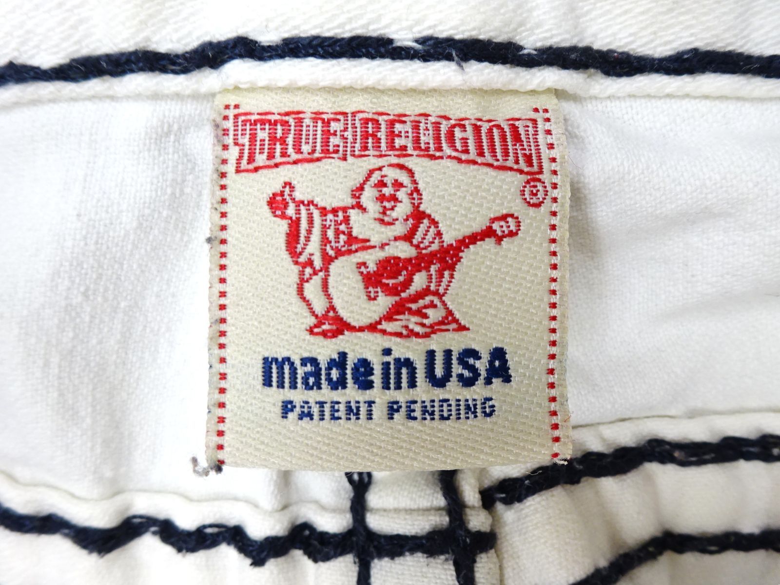 True Religion ジョー 38x32 ホワイト フレアパンツ TRUE RELIGEON トゥルーレリジョン ホワイトデニムパンツ