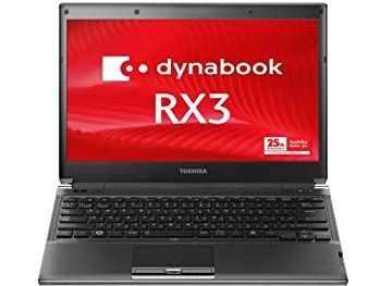 【中古】 東芝 dynabook RX3 TN240Y/3HD PPR3TN4Y4MRNG (Win7Pro/Ci3-2.4GHz/メモリ-2GB/HDD-160GB/DVD-Sマルチ/13.3インチ/W-LAN/HDMI) 中古】 東芝 dynabook RX3 TN240Y/3HD PPR3TN4Y4MRNG (Win7Pro/Ci3-2.4