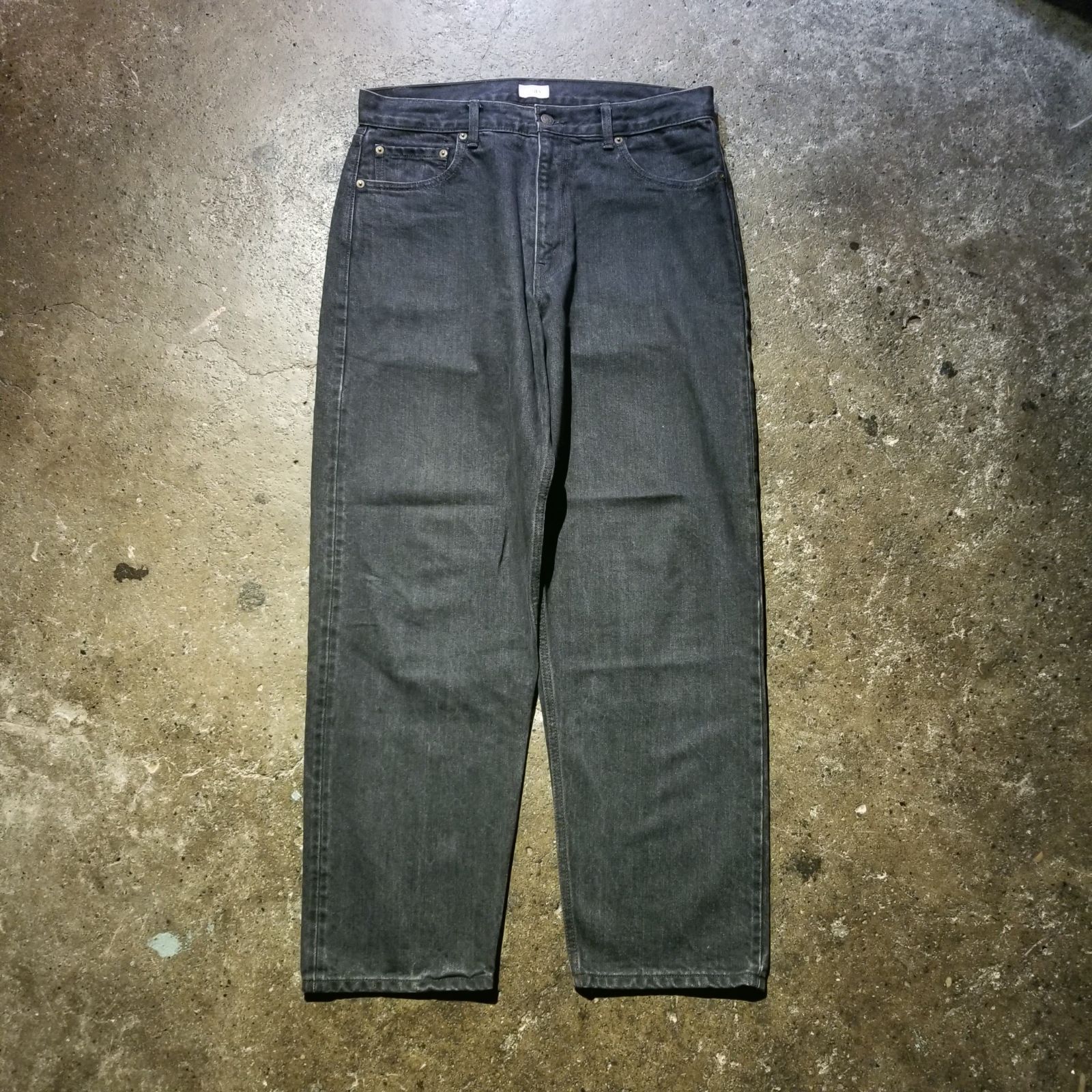 CIOTA ブラック スビンコットン 13.5oz ワイドテーパードデニム 32 