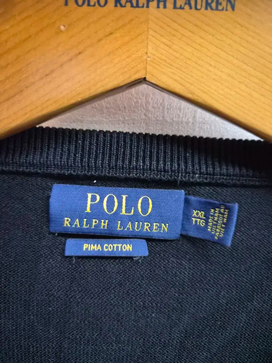 【送料無料】 XXL ポロラルフローレン ピマコットン Vネック ニット