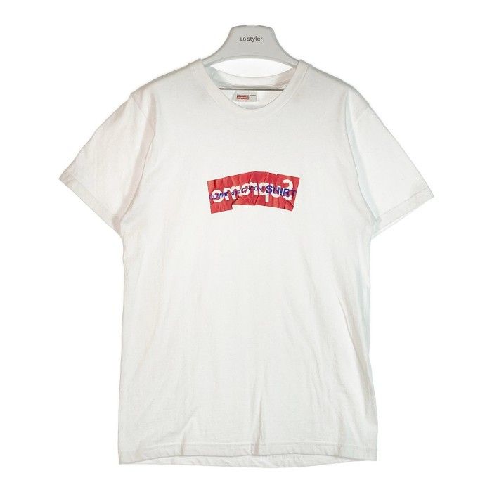 ★Supreme×COMME des GARCONS シュプリーム×コムデギャルソンシャツ Tシャツ 17SS ホワイト sizeM
