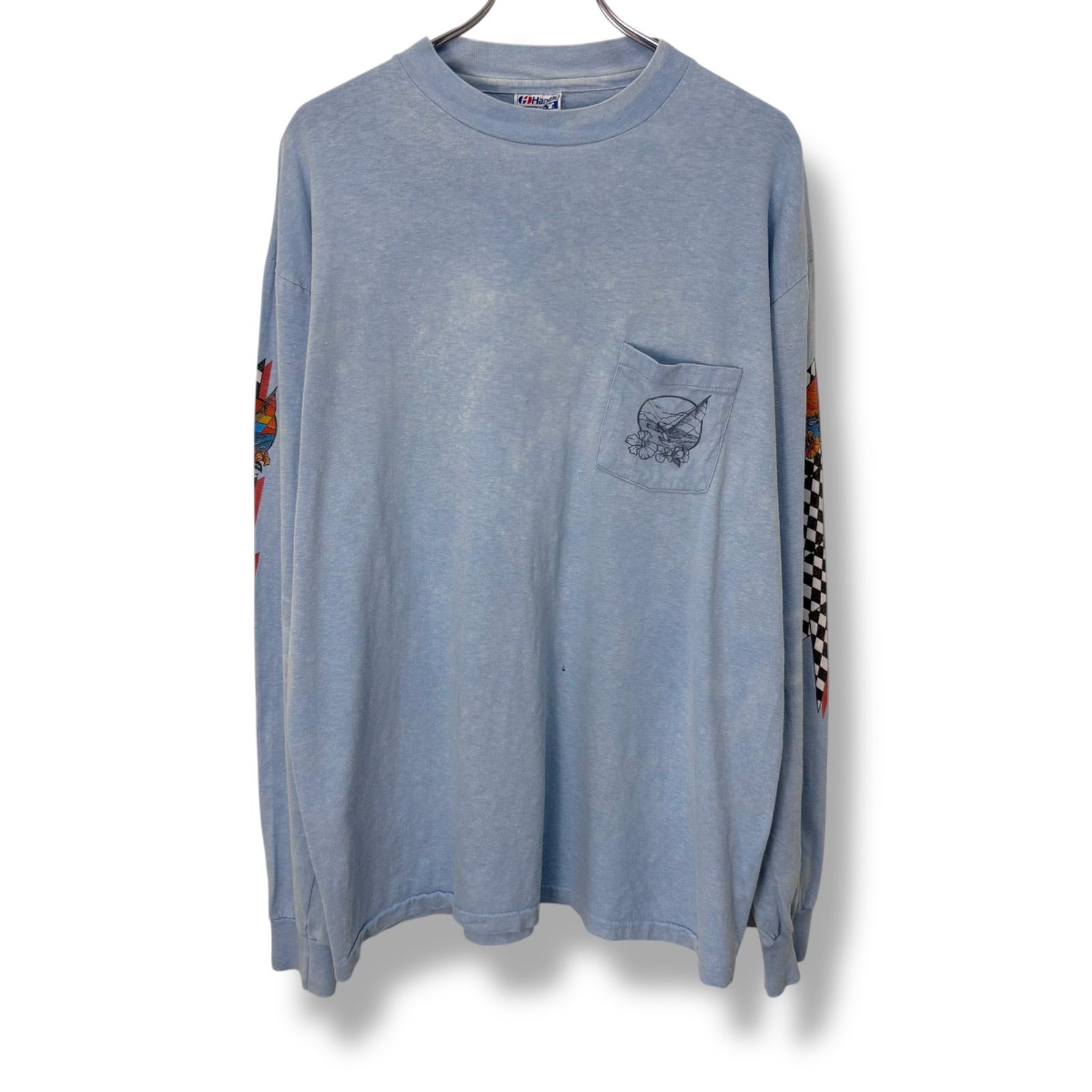 80s OLD SURF L/S T-Shirt 【XL】 80年代 Hanes ヘインズ オールド 