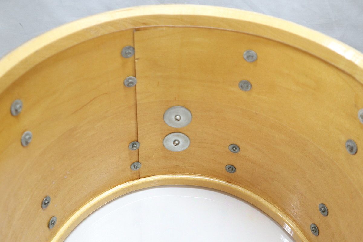 没入感のある Vintage 70s Ludwig B Oバッジ 15x12TT単品 ButcherBlockCortex ケース付き