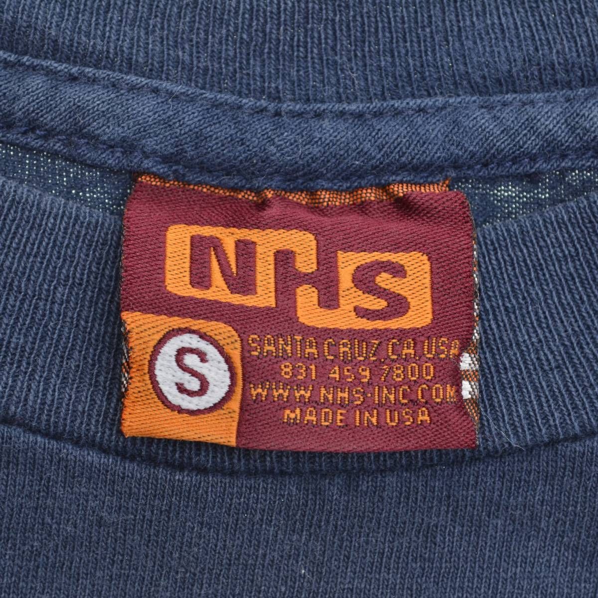 Santa Cruz NHS タグ Made in USA Tシャツ SANTACRUZ】90s NHSタグ USA製 ロゴ半袖Tシャツ - メルカリ