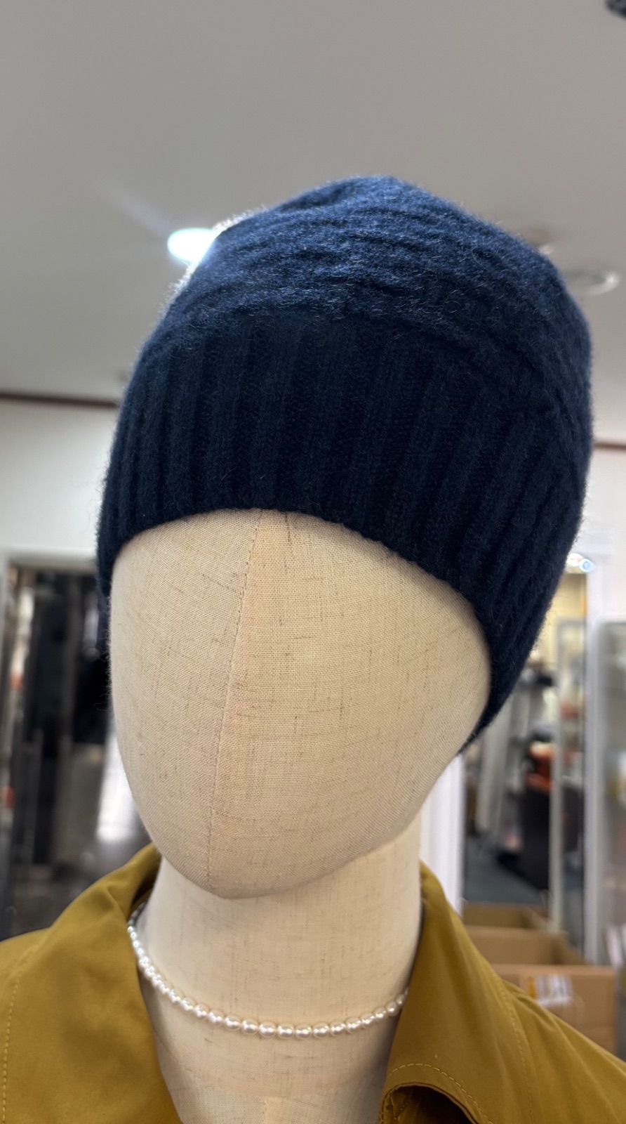 HERMÈS エルメス カシミヤ ニット帽 Mサイズ