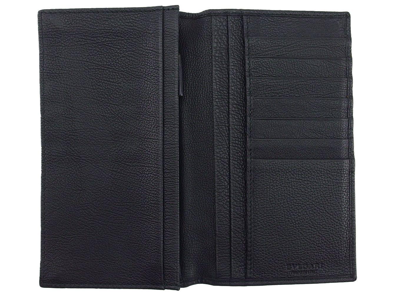 ブルガリ BVLGARI 長財布 ロゴマニア ブラック シルバー レディース