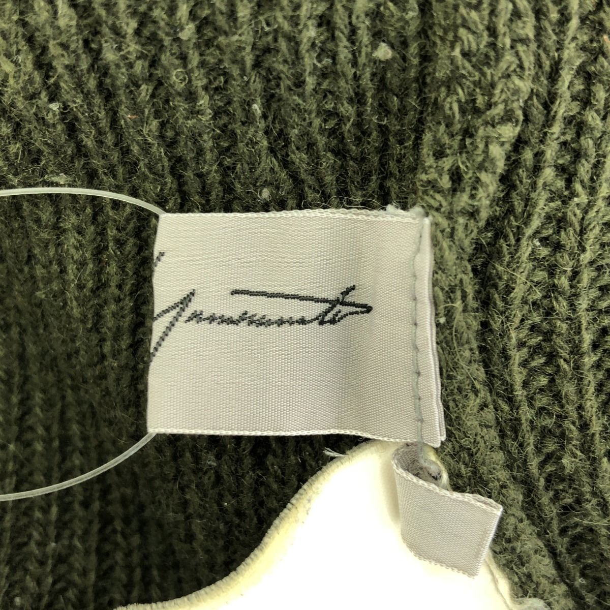 Yohji Yamamoto - Yohji Yamamoto FEMME ヨウジヤマモト ファム 09SS プルオーバーフーデッドニットセーター FV-K55-801 カーキ 3 Yohji Yamamoto - Yohji Yamamoto FEMME ヨウジヤマモト ファム
