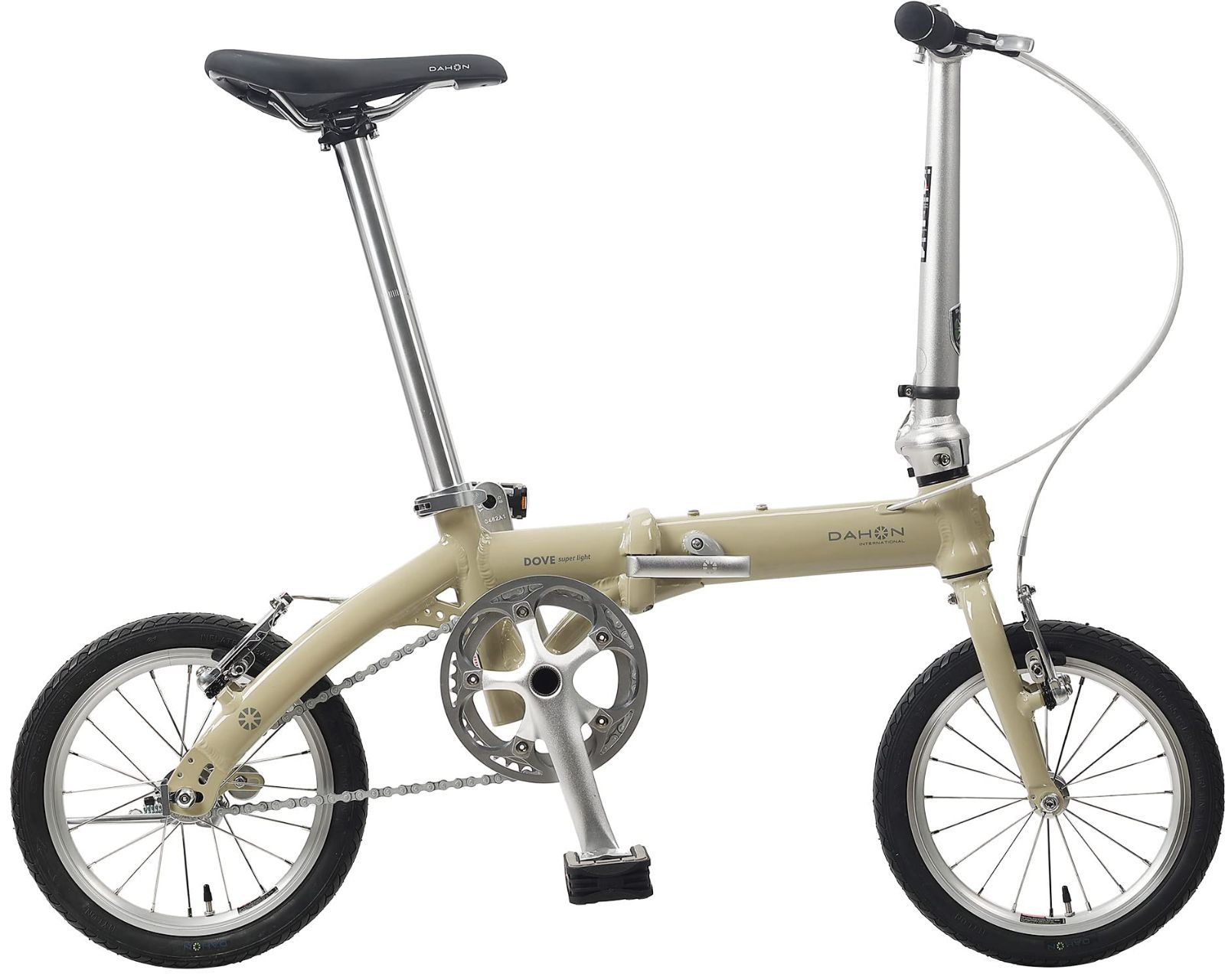 Dove Super light(ダヴ インターナショナル) スーパーライト) フォールディングバイク INTERNATIONAL(ダホン 14インチ [シングルスピード DAHON アルミフレーム]