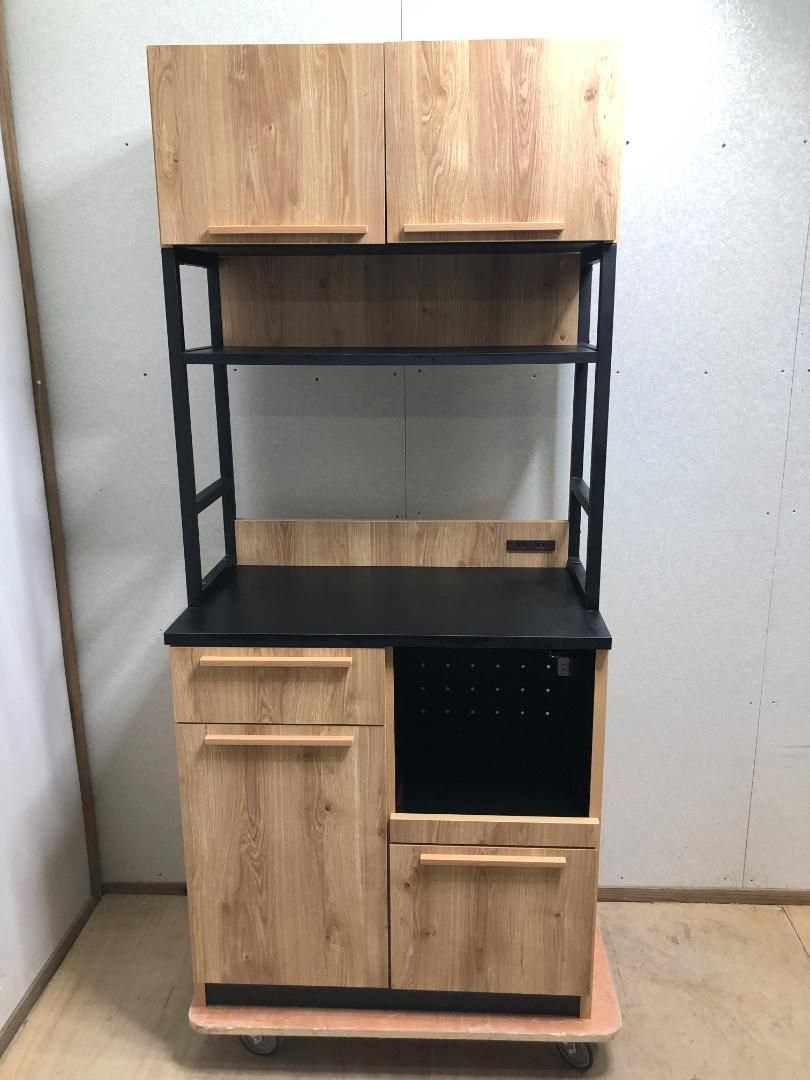 食器棚 おしゃれ レンジ台 キッチン 収納 ラック 約幅90cm キッチン 