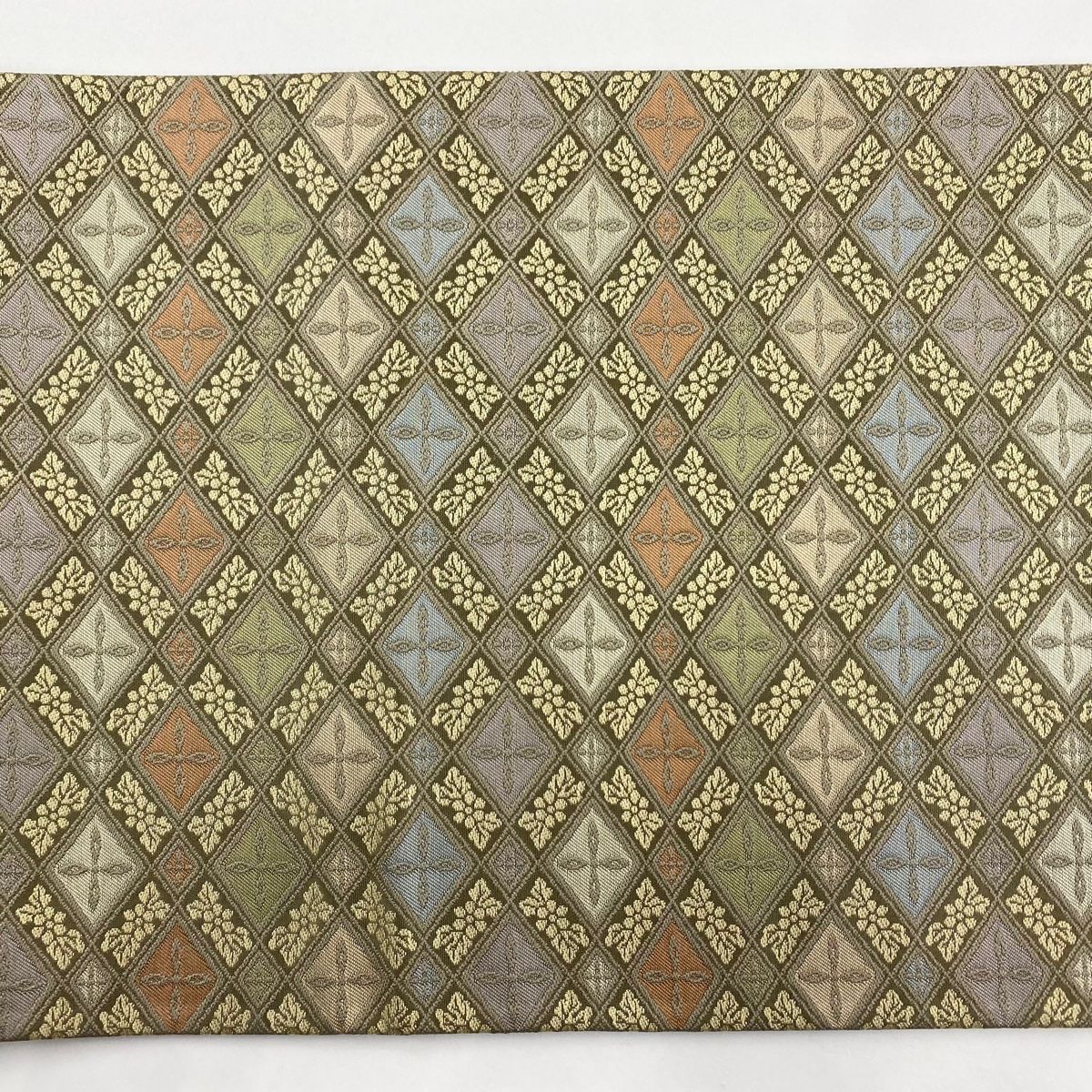 袋帯 金色と緑色 花柄　逸品　正絹　西陣織 袋帯 金色と緑色 花柄 逸品 正絹 西陣織 - メルカリ