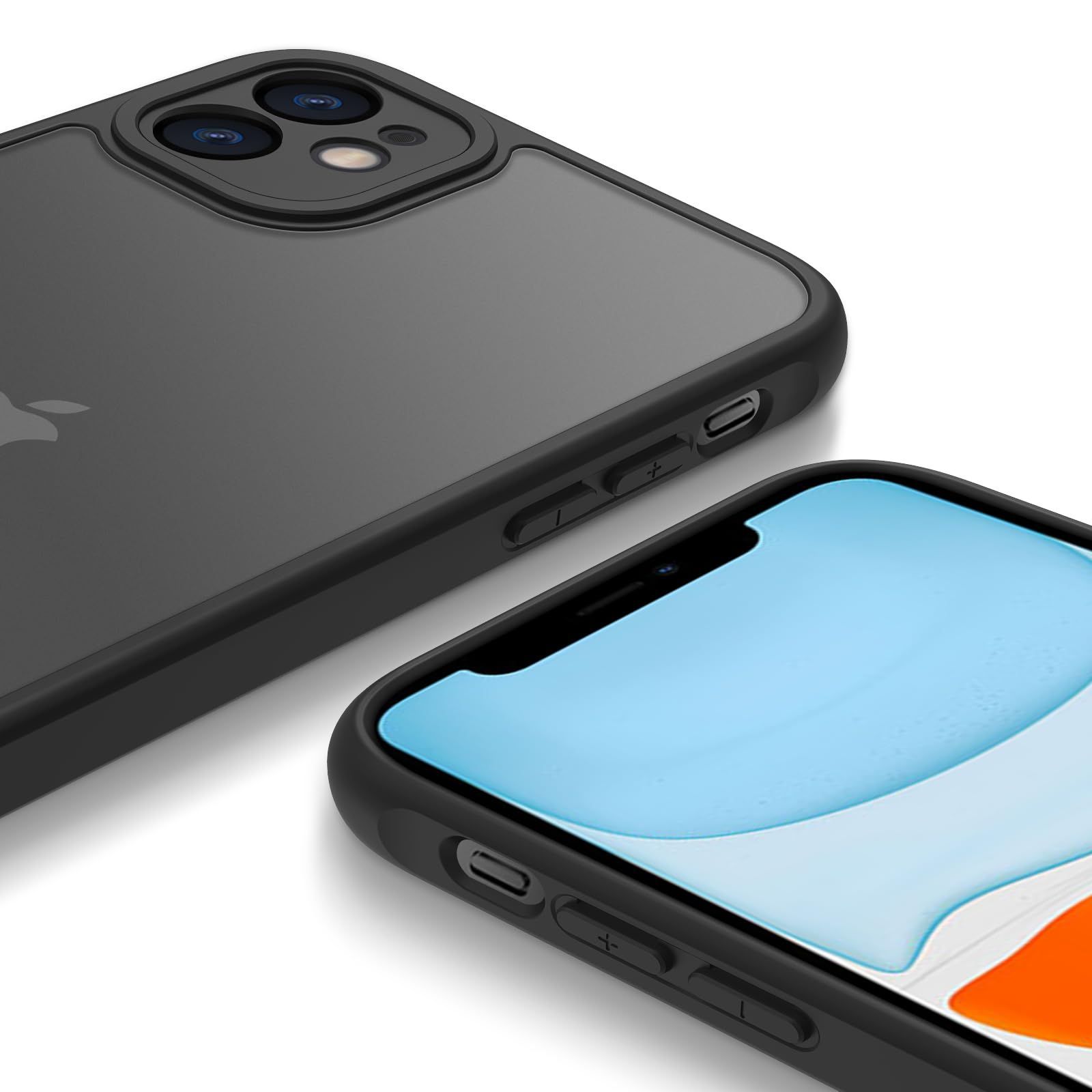 【数量限定】ブラック) 11 (iPhone EUMADOVE 6.1インチ 11カバー アイフォン 11 11 iphoneケース 黄変防止 マット半透明 スマホケース iphone11ケース 11ケース 11ケース iphone iphone iphon