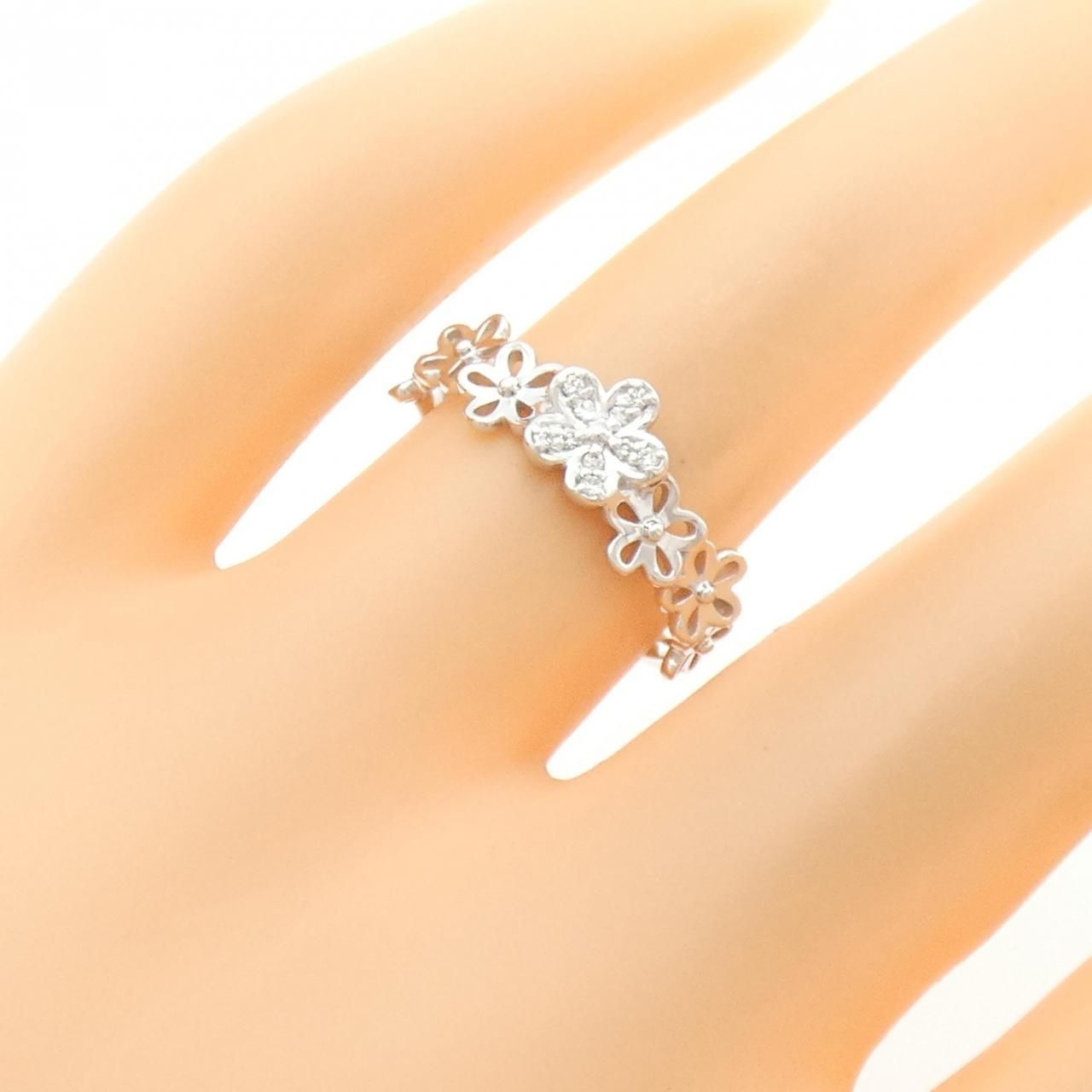 ポンテヴェキオ フラワー ダイヤモンド リング 0.04CT - メルカリ