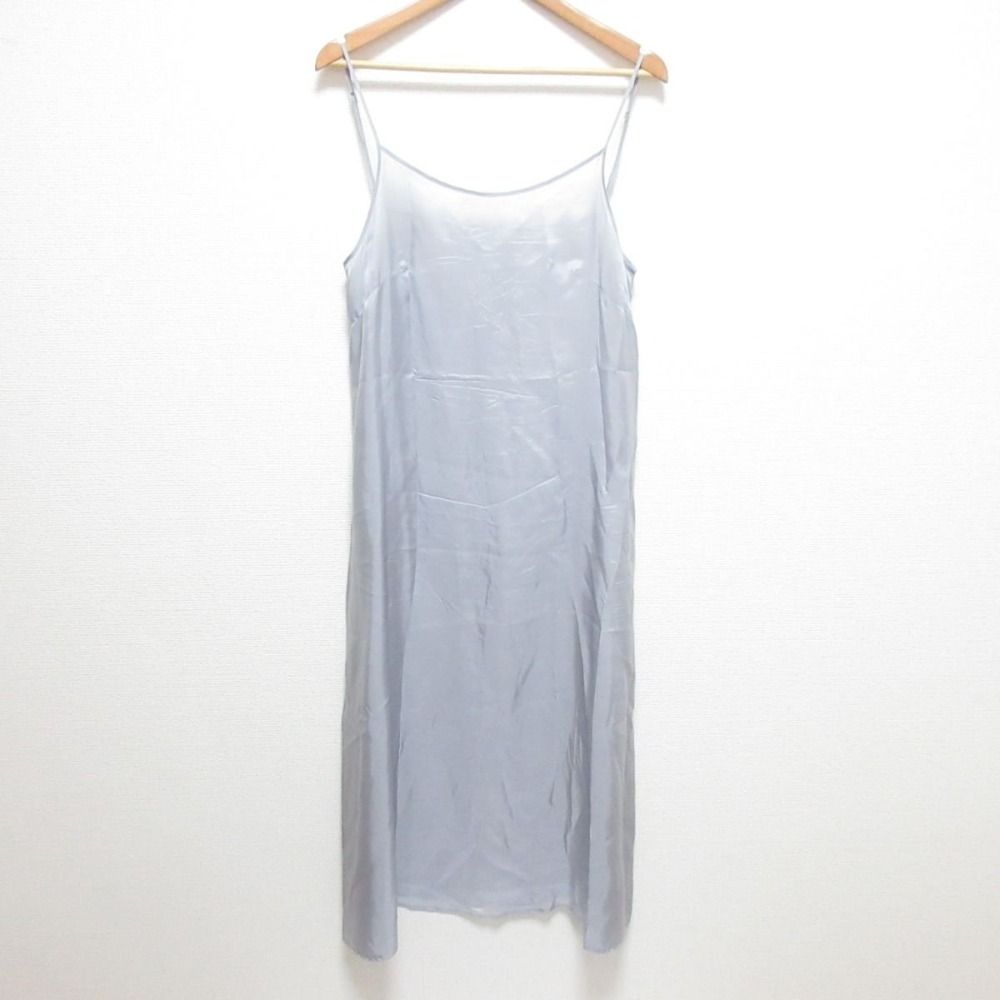 ebure エブール Vネックロングワンピース　シルク　コットン　フレア　七分袖 cff-cc016_0.jpg