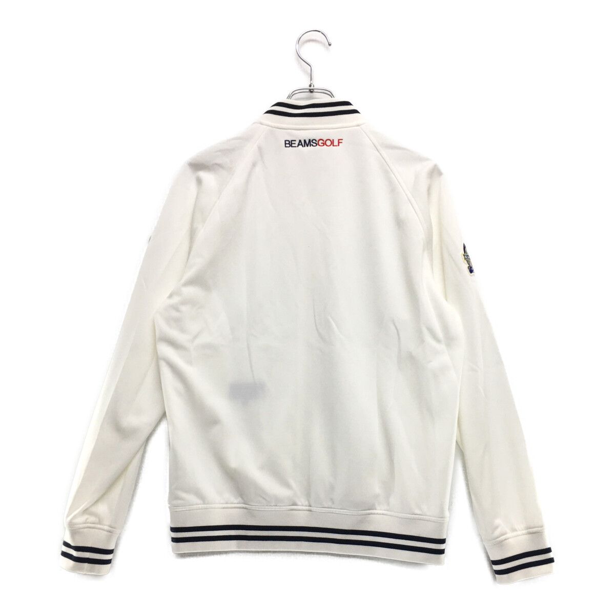 中古 メンズ ビームスゴルフ BEAMSGOLF ブルゾン M 白 ホワイト ダブル