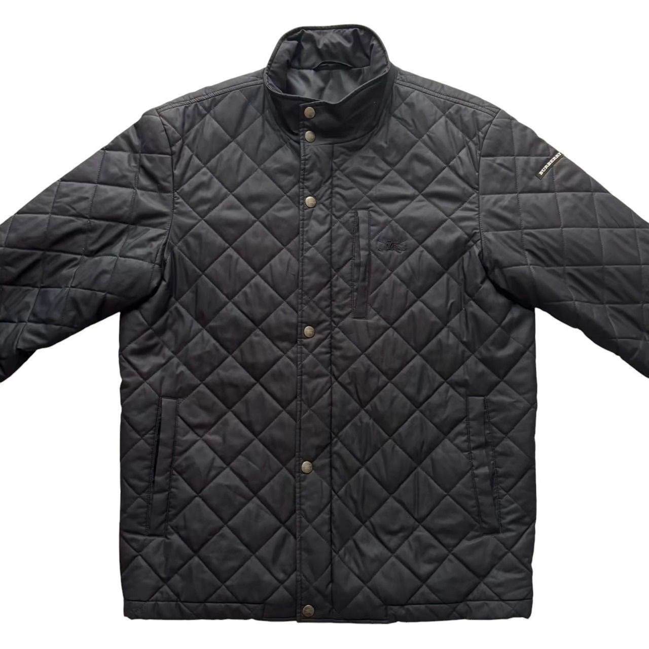 BURBERRY バーバリーゴルフ キルティングジャケット 黒 ステンカラー