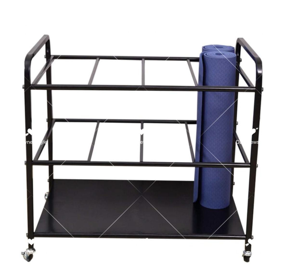 Kawlity 新型 ヨガマット収納ラック キャスター付き ワークアウト Amazon.co.jp: Kawlity 新型 ヨガマット収納ラック キャスター付き