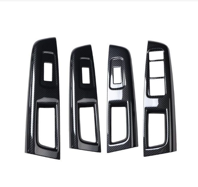 08-12款森林人ハンドル装飾配Forester改装炭素繊維内装貼ります