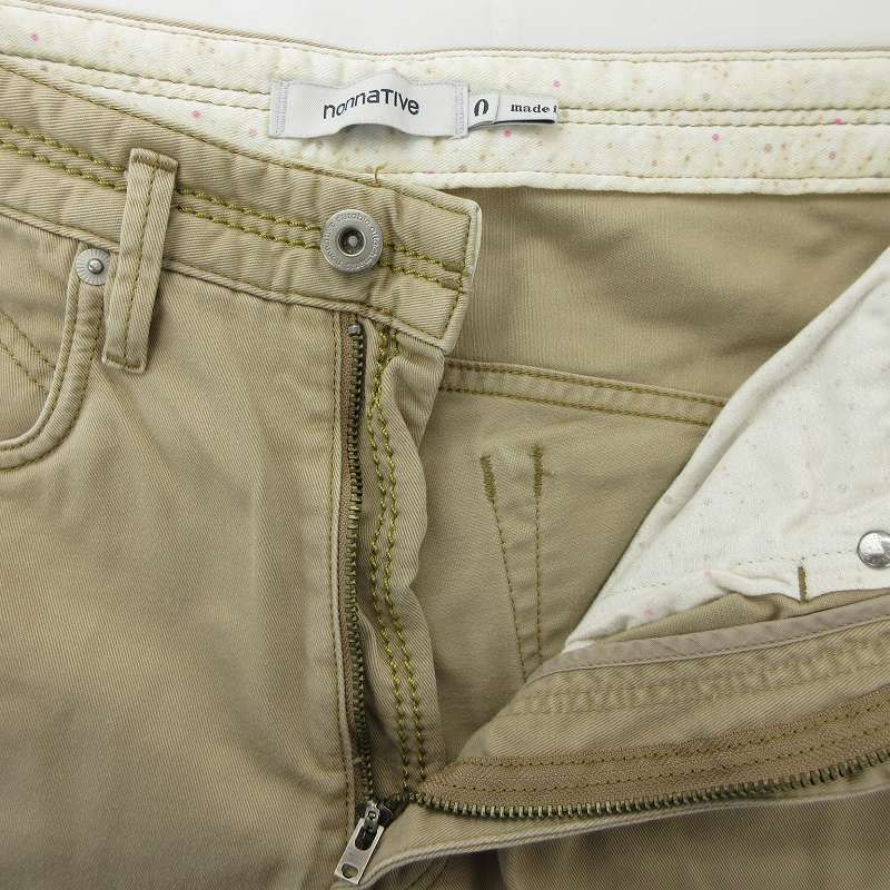 ノンネイティブ nonnative チノパンツ クロップド 0 ベージュ NN