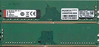【中古】【非常に良い】キングストン KSM24ES8/8ME 8GB DDR4 2400MHz ECC CL17 1.2V Unbuffered DIMM PC4-19200 チップ固定 Micron E